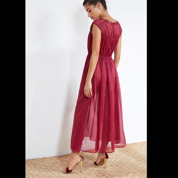 Mes Demoiselles Clothilde Dress in Berry - Picture 4 of 8